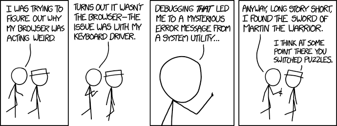 Debugging XKCD