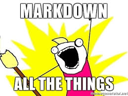markdown all the things