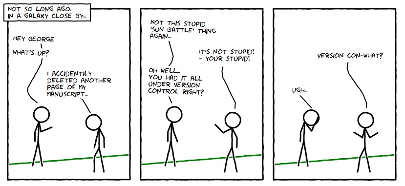 Version control xkcd strip